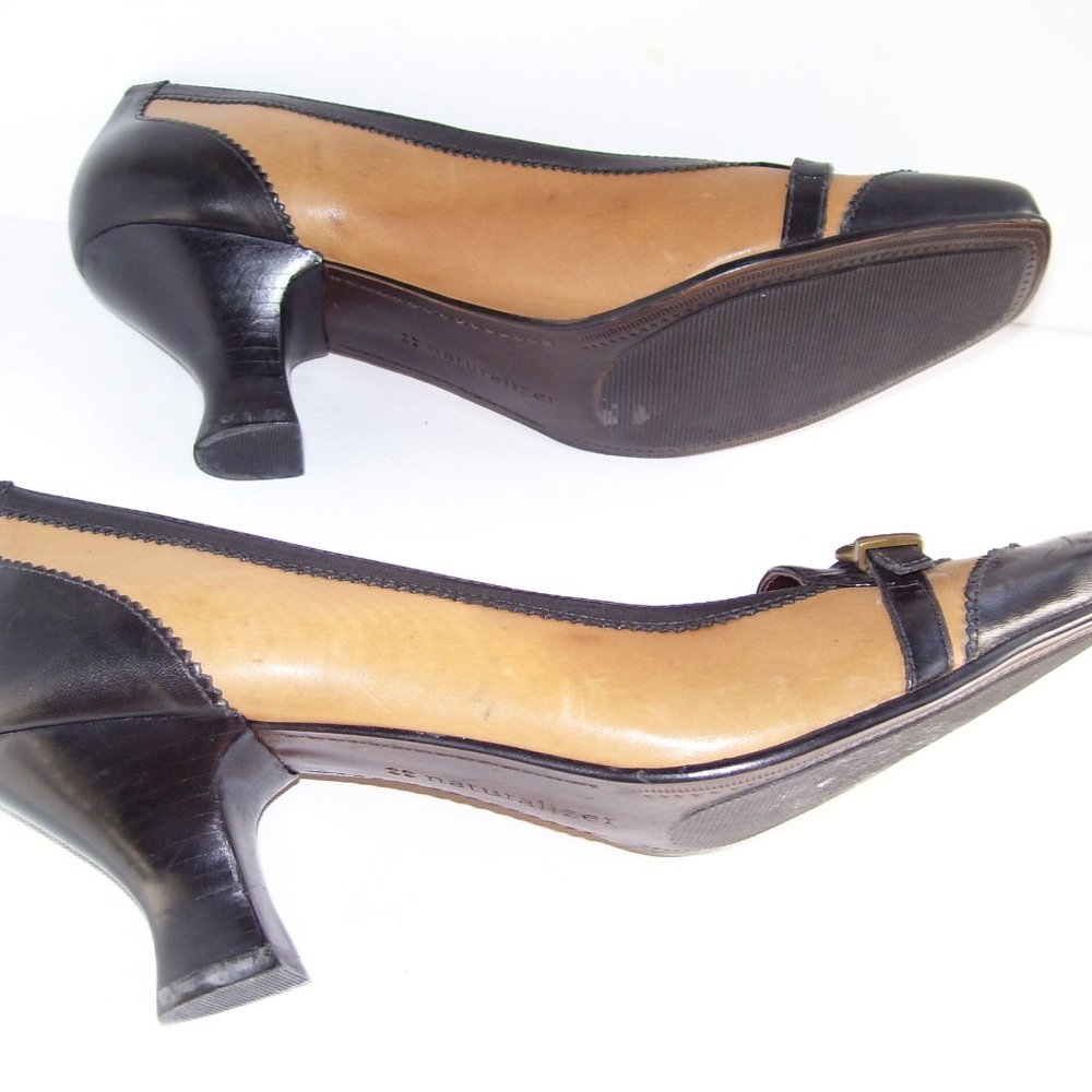 Naturalizer Tan &  Brown Slip on Leather Shoes 10W
